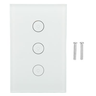 Interrupteur de lumière intelligent WiFi Télécommande Support Contrôle vocal Minuterie Sensible Interrupteur tactile WiFi