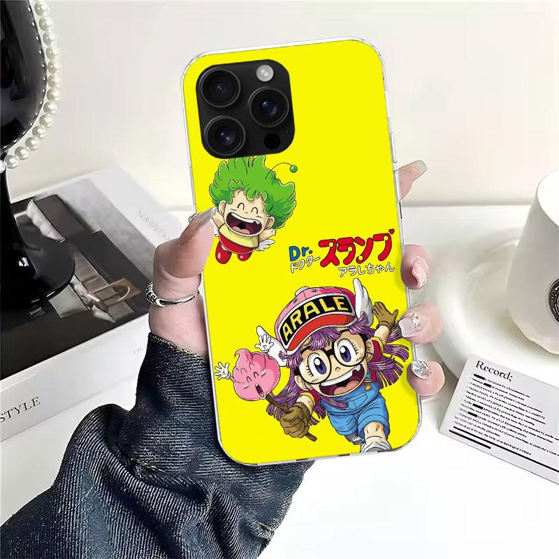 Arale Dr Slump For iPhone 17 Air 16 15 14 Plus 13 Mini 12 11 Pro Max Phone Case 16E 7 Print 8 SE Fundas Cover Soft Coque 16 15 1