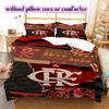 Flamengo Football Soccer Pattern Bedding,Quilt Set Quilt Cover Pillowcase Home Birthday Gift (1*duvet Cover+2*pillowcase,without Core)
