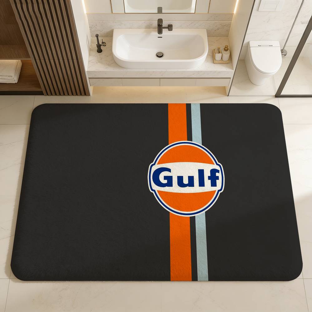 Tappetino d'ingresso logo G-Gulfs Racing Stile Nordico Tappetino per porta di casa Tappetini per bagno-WC Tappetino per decorazione camera da letto hotel