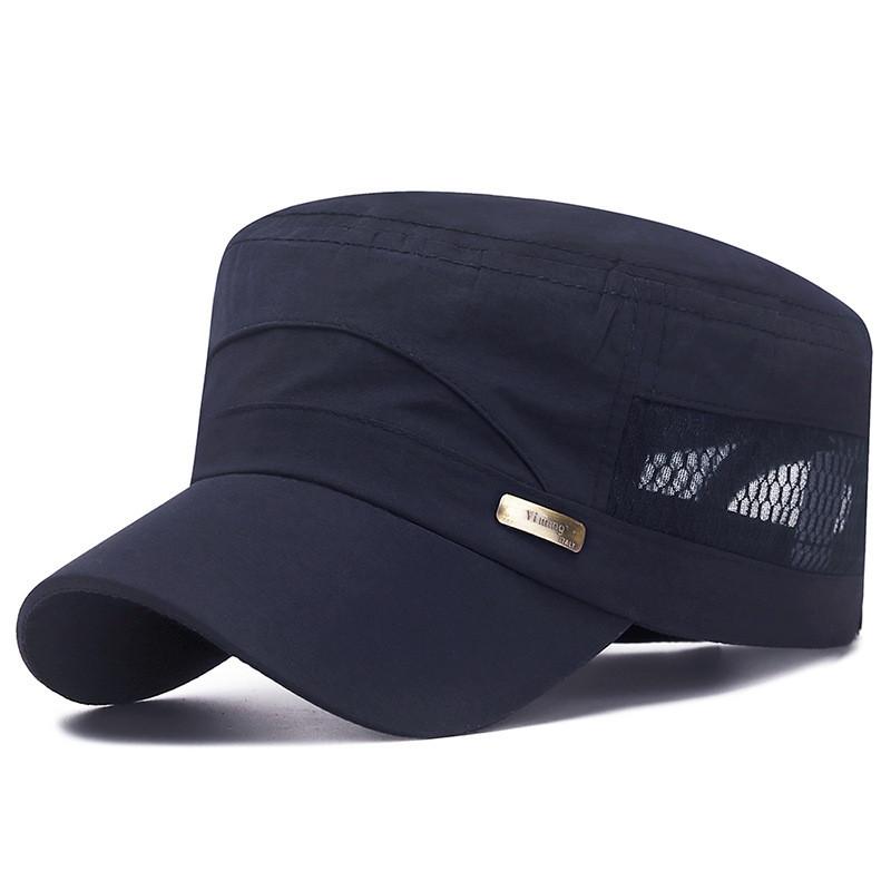 Summer Unisex Letter Embroidered Mesh Cap With Sun Protection For Outdoor Activities