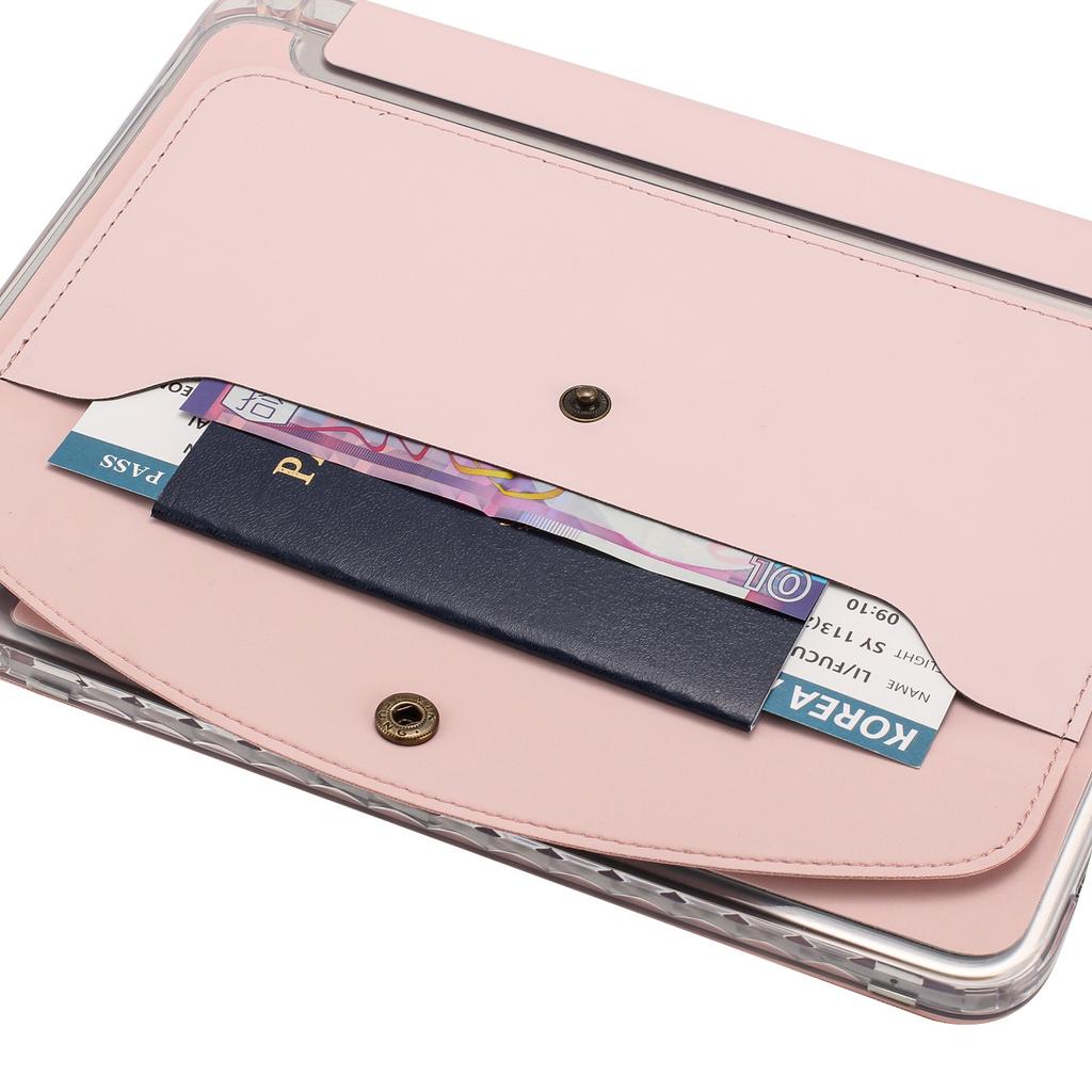Applicable to iPad Pro11 tablet leather case, Samsung Tab A9plus three-fold magnetic bracket card bag anti-drop case