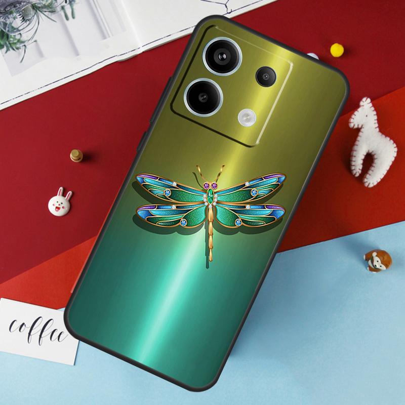 Dragonfly Case For Xiaomi Redmi Note 13 Pro 14 12 11 10 15 Pro Plus Redmi 10C 12C 13C 14C 15C 15 Cover