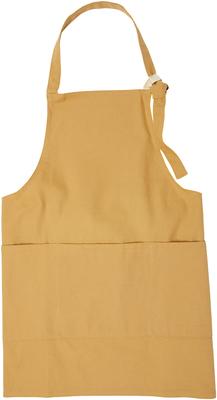 Apron Kids Stylish Plain Simple Canvas Durable 10oz Boys Girls Approximately 120-140cm Sand Beige For Children