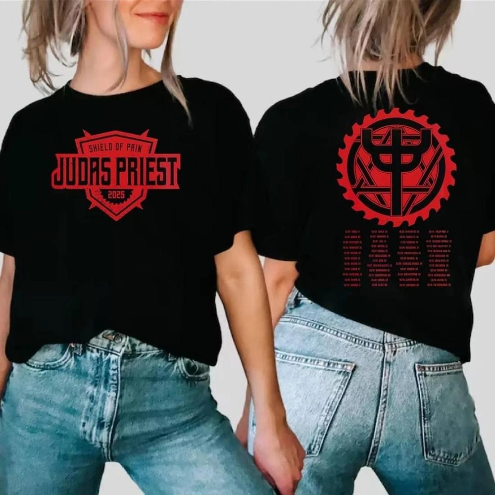 Judas Priest Shield Of Pain Tour 2025 T-shirt Unisex T-Shirt S
