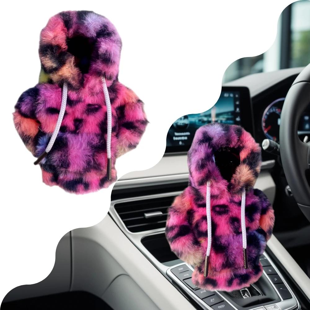 Gear Change Lever Sweatshirt Covers Shifter Knob Hoodie Car Decoration Universal Car Gear Lever Cover Speed Lever Sweatshirt