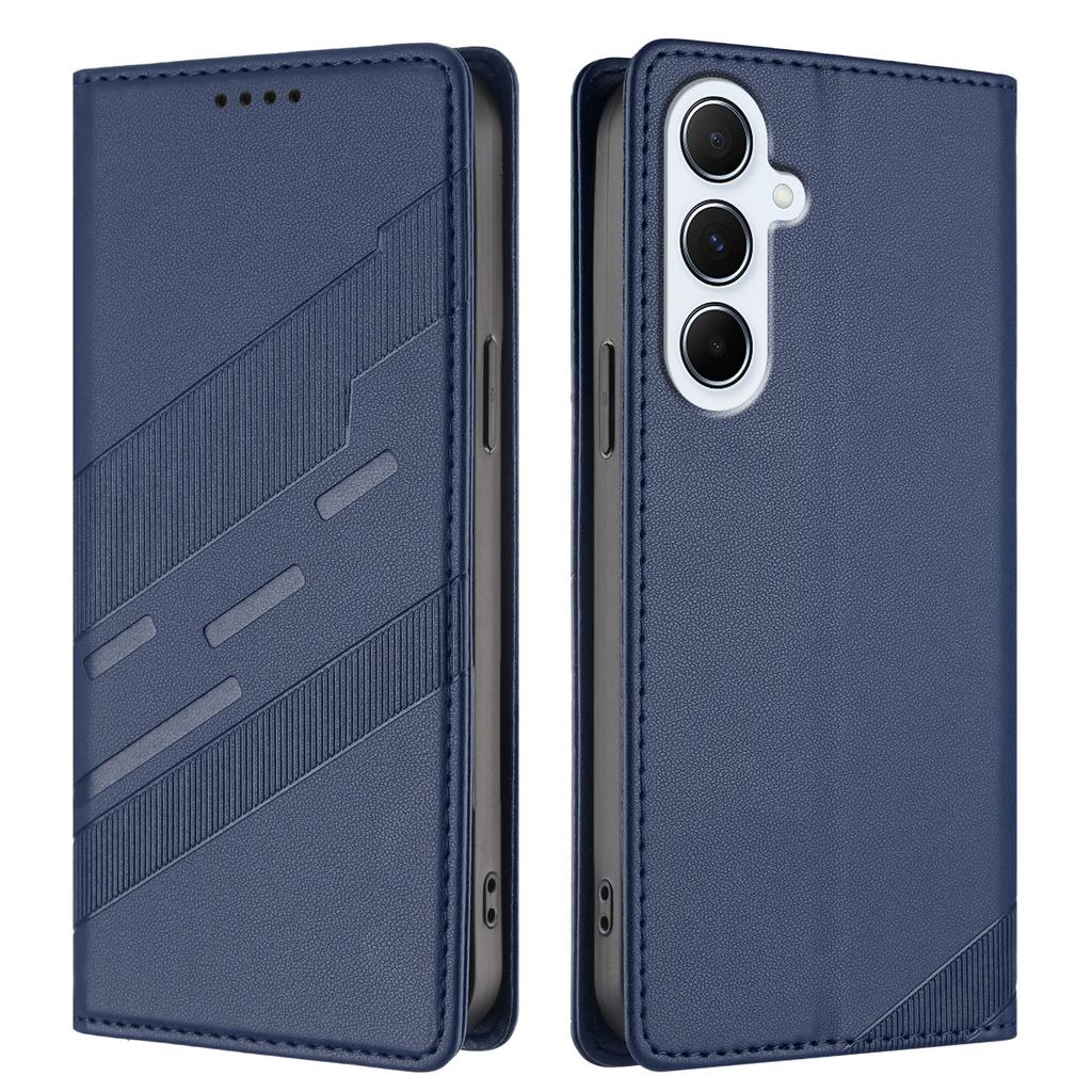 For Samsung Galaxy A17 Phone Cases Punk Style Imprinted Wallet Stand Leather Cover