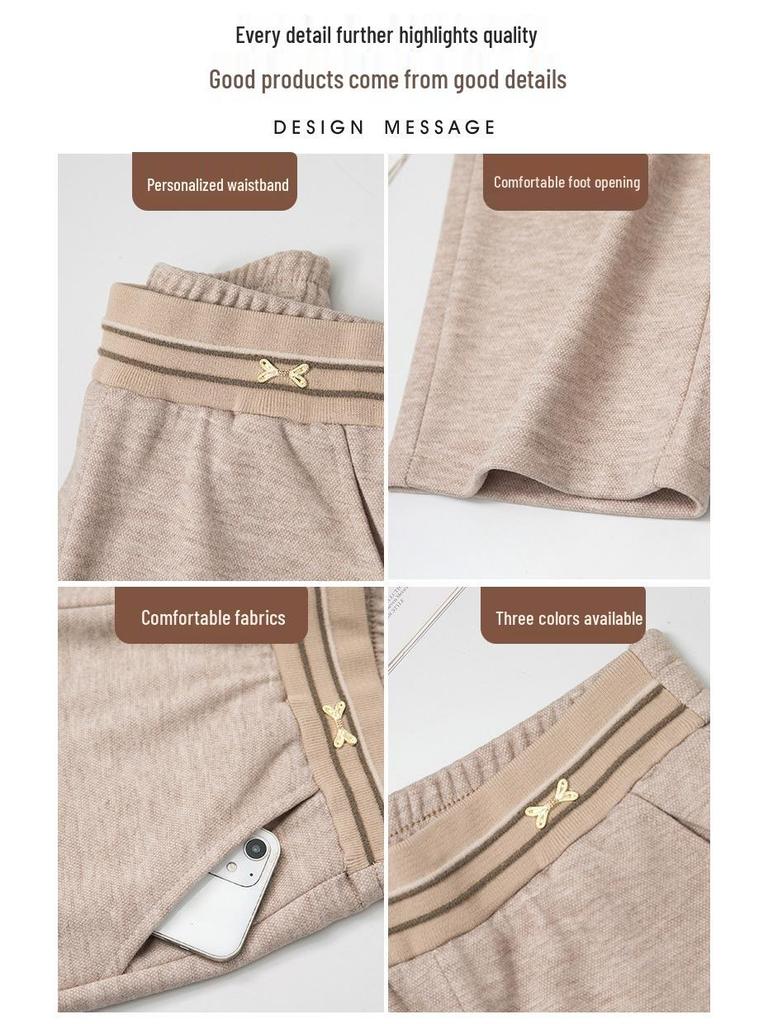 Mom's 2025 Autumn High-Waisted Elastic Wool Pants for Women - Middle-Aged & Elderly