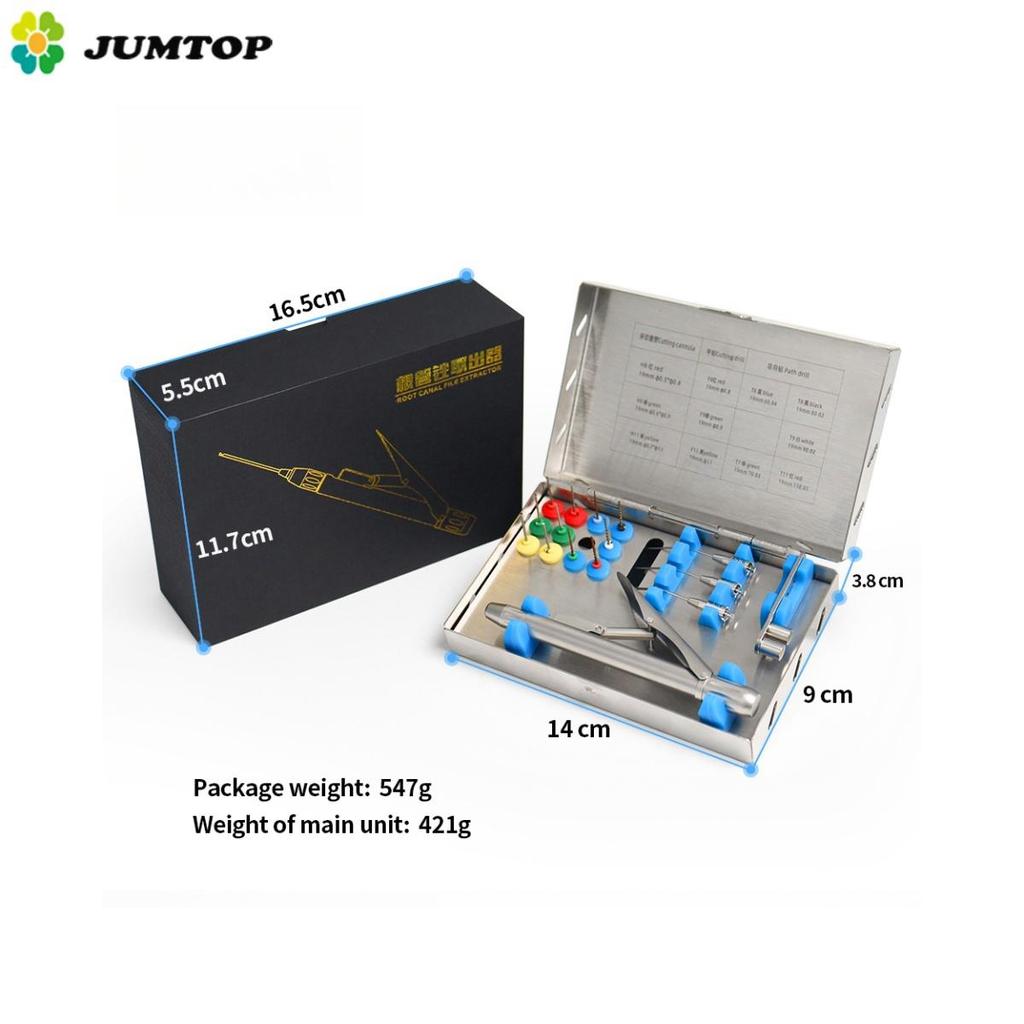 Extracteur de fichiers de Canal radiculaire dentaire, Kit de système de retrait de fichiers cassés, Instrument endodontique de retrait de fichiers Endo pour clinique