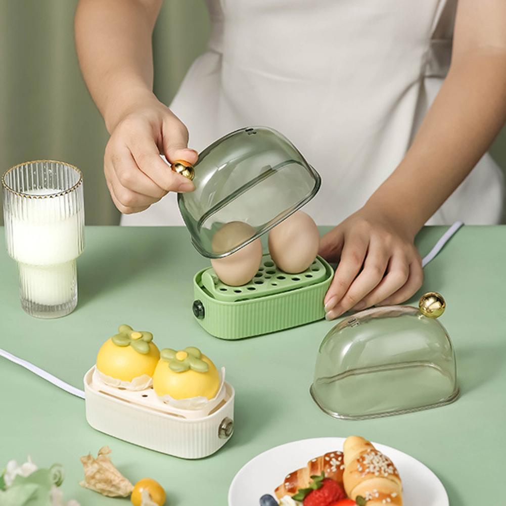 220V Jajowar Jajowar 2 Jajka Pojemność Maszyna do Jajek Śniadaniowych Automatyczne Wyłączanie Wielofunkcyjna Mini Maszyna do Jajek Śniadaniowych