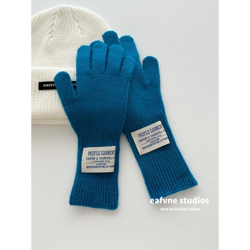 New Korean Wool Knitted Touch Screen Gloves for Women's Cloth Thickened Outdoor Warmth for Women