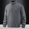 New Autumn and Winter Men's Fleece Jacket with Fleece Men's Stand-up Collar Jacket Men's Thermal Sweater
