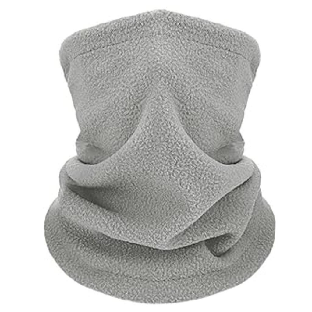 Winter Thermal Fleece Neck Gaiter Face Mask Thickened Windproof Cold Weather Cover for Outdoor Sports Cycling Skiing Hiking