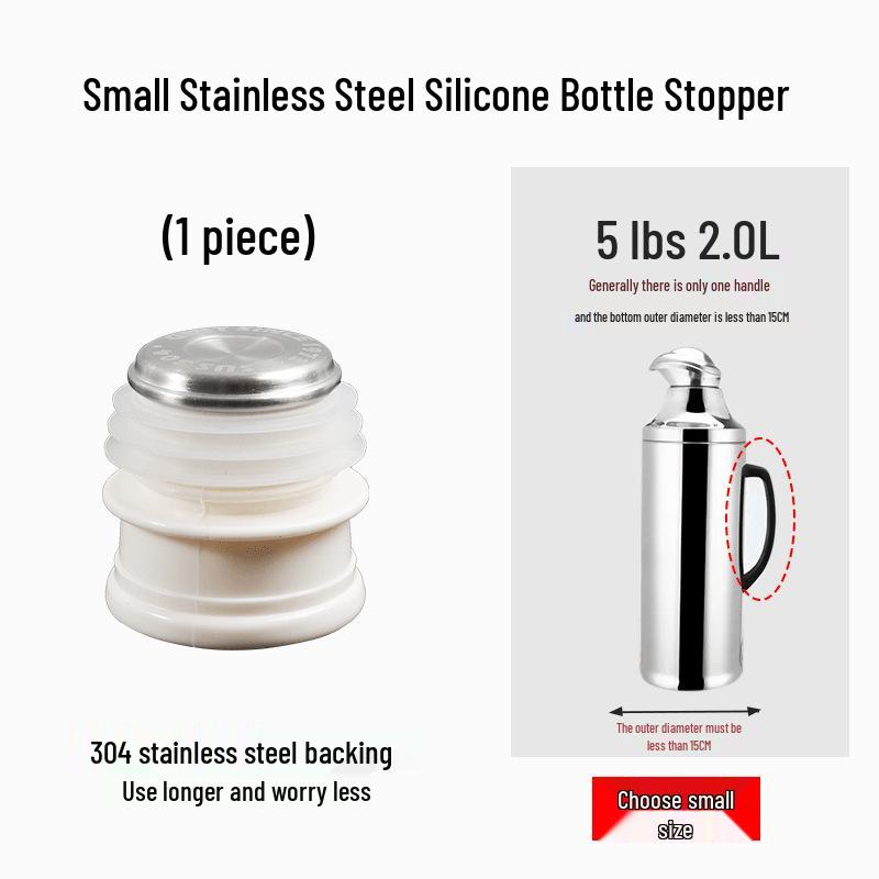 Silicone Hot Water Bottle and Thermos Stopper/Lid