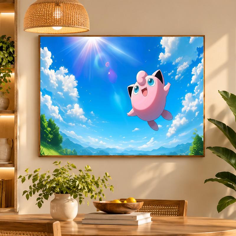 5D Diamond Painting Jigglypuff DIY Full Drill Diamond Art Kit Home Decoration