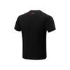 Li Ning Table Tennis Series Casual Minimalist Text Print Sweat-Absorbing Short Sleeve T-Shirt Unisex Tops Black AHSU287-1