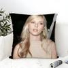 S-Scarlett Icon J-Johansson Pillow Case Linen Pillow Case Sofa Home Decor Cushion Cover Cushion Cove