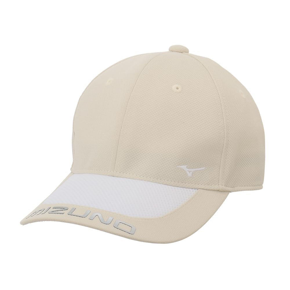

Mizuno Бежевая кепка с логотипом E2MWB202 для женщин, дезодорирующая, бежевый