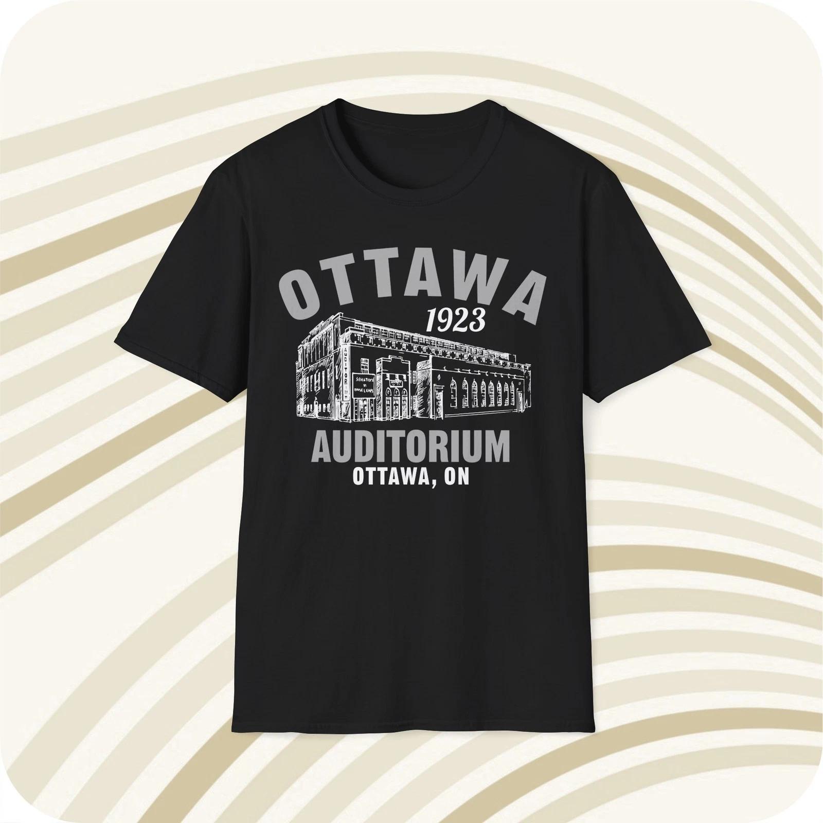 Men s and Women s T-shirts Throwbackmax Ottawa Auditorium 1923 Classic Cut Hockey T-Shirt - Ottawa Senators XL