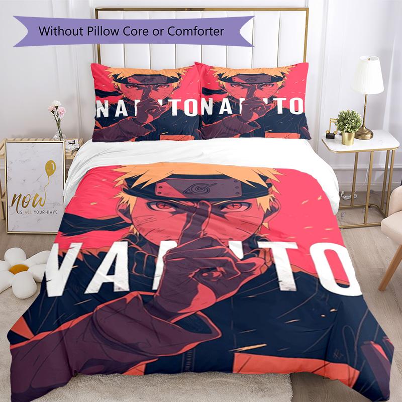 Naruto Bed Linen Set Suitable for Bedrooms Machine Washable Perfect Gift for Friends Family