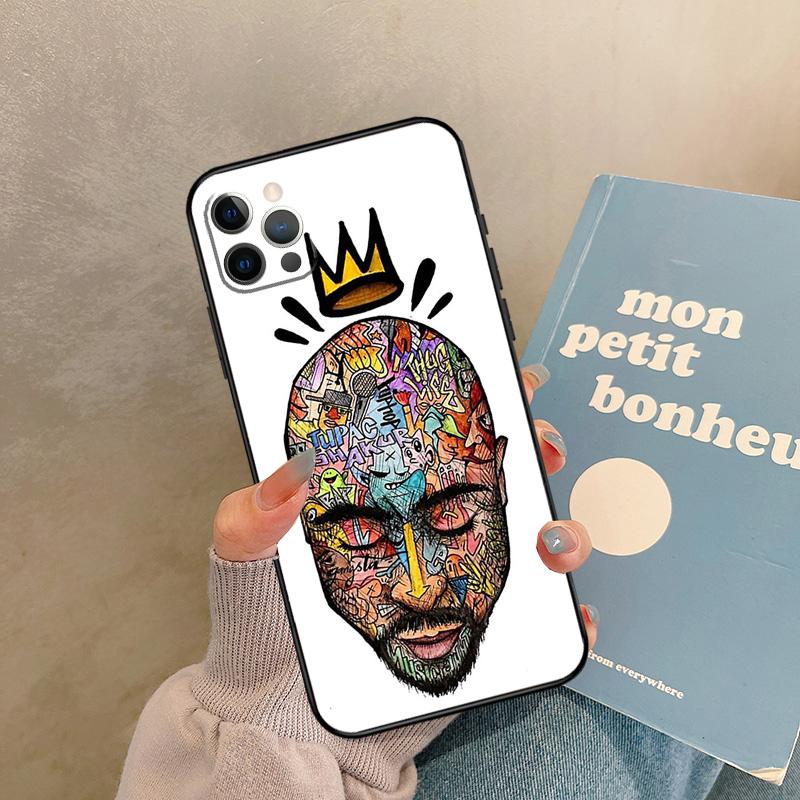 

2Pac Tupac Rapper Singer Case For iPhone 17 Air 16 15 14 13 11 12 Pro Max 13 mini XR 15 16 Plus 16e Back Cover Shell iPhone 12