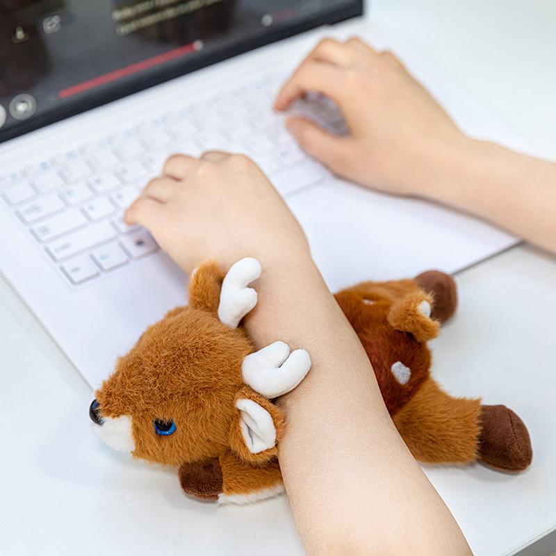 Sika Plush Deer Keychain Toy Short Fabric Backpack Decor Children Doll Gift