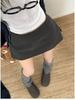 Women's Versatile Woolen Skirt Pants with Side Zipper - Stylish, Slimming, Two-Wear Design for Spring, Autumn, and Winter