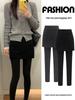 Women's Spring/Summer 2026 Short-Leg Thin Leggings with Faux Two-Piece Skirt