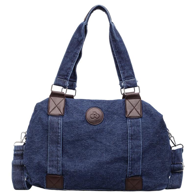 Denim Umhängetasche Damen Handtasche Große Kapazität Wasserabweisend Crossbody Tasche