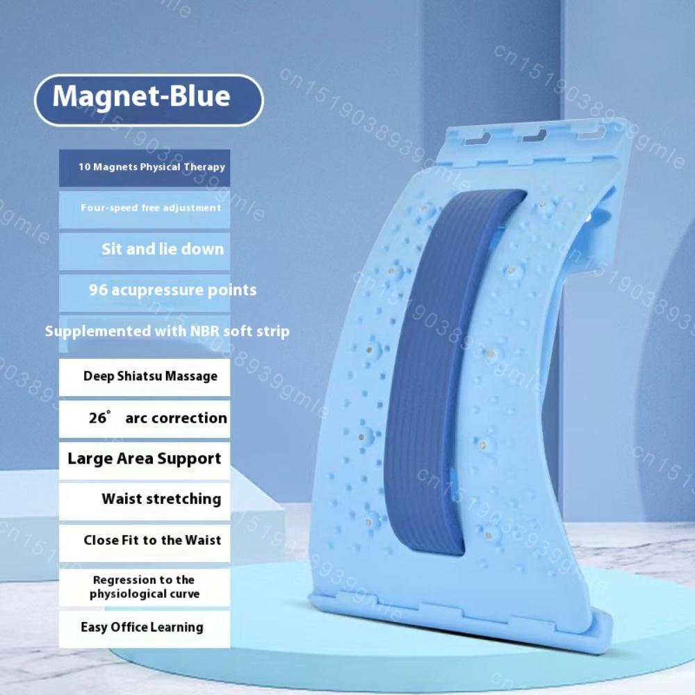 Home Back and Lumbar Stretching Device Yoga Fitness Waist Stretching Massager Back Exercise Traction Back Opening Device
