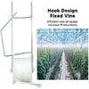 6PCS Tomato Trellis Roller Hooks, Tomato Support Hooks Set for Greenhouse, Tomato Roller Hooks with 15M String, Flower Vine Twine Crop Trellis Kit