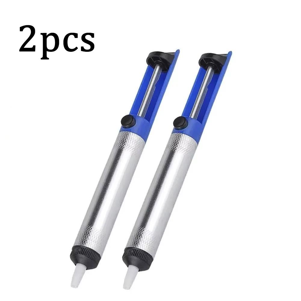 2/1pc Aluminum Metal Desoldering Pump Suction Tin Gun Soldering Sucker Pen Removal Vacuum Desoldering Pump Tool
