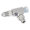 Adapter Fitting Tee 3 Way 1 8  NPT to 4AN & Plug Block Oil Feed Pressure Sensor