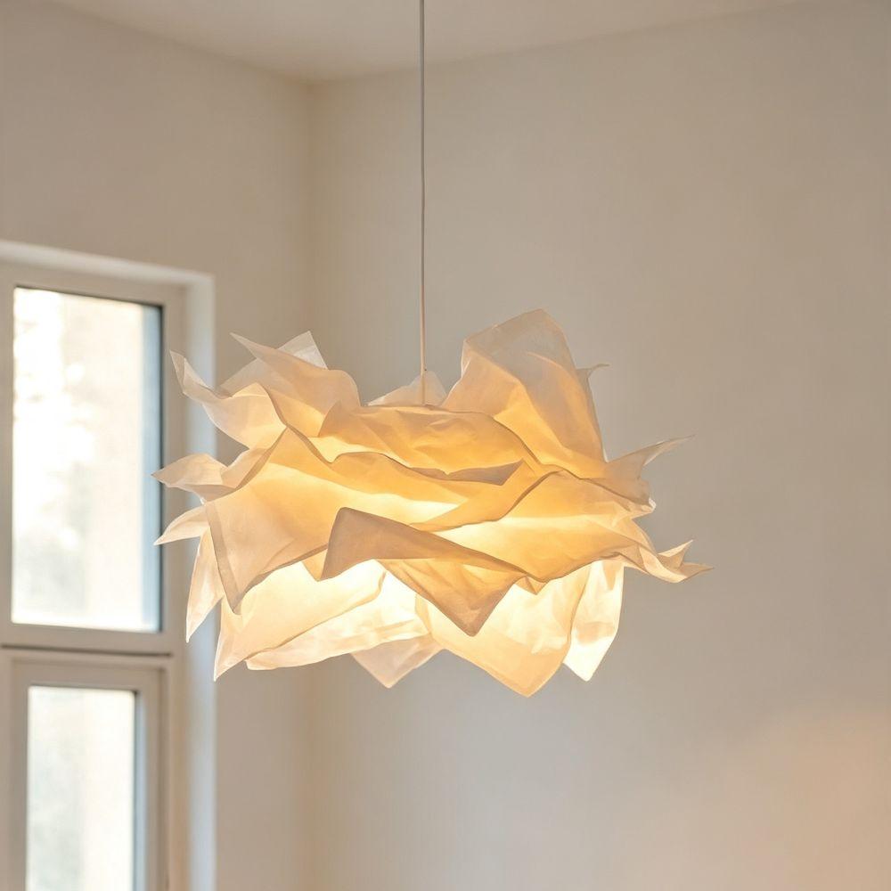 Natural Light Paper Lampshade Paper-based Simple Lampshade Art DIY Cloud Lampshade Hallway