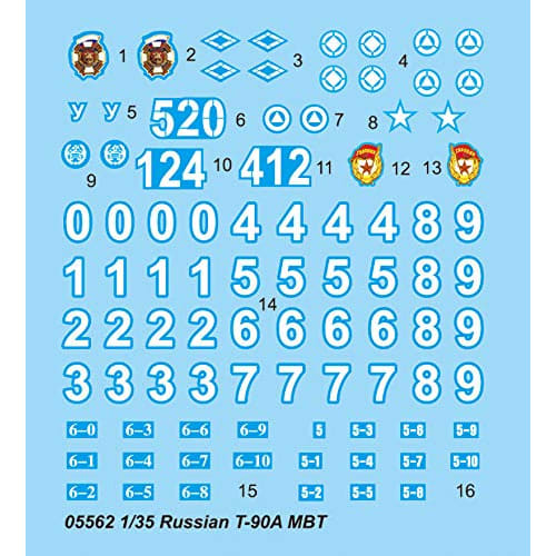 Trumpeter 1/35 scale Russian T-90A Main Battle Tank "Vladimir Turret" 05562 Plastic Model
