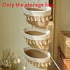 Multipurpose Foldable Cotton Hanging Basket For Bedroom Organizing