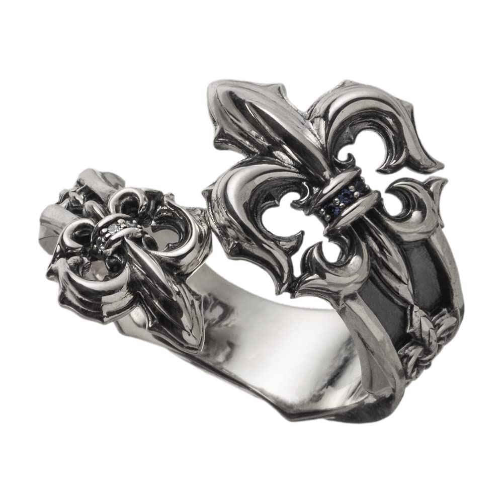 Artemis Classic Spear Fleur de Lys Silver Ring Silver Brand Silver Ring Ring, ACR0294, Men's Accessories, Jewelry,