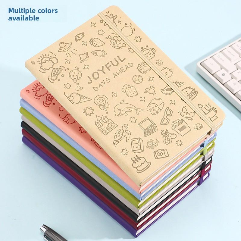 High-value Notebook Printed Leather Notepad Cute College Student Postgraduate Entrance Examination Meeting Minutes Book