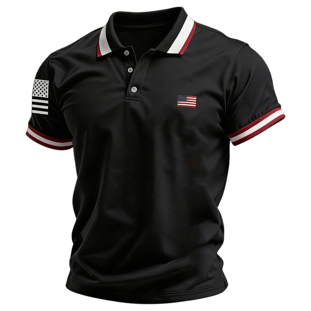 Men's Summer Print Short Sleeve Lapel Shirt Men's Casual Fashion Shirt