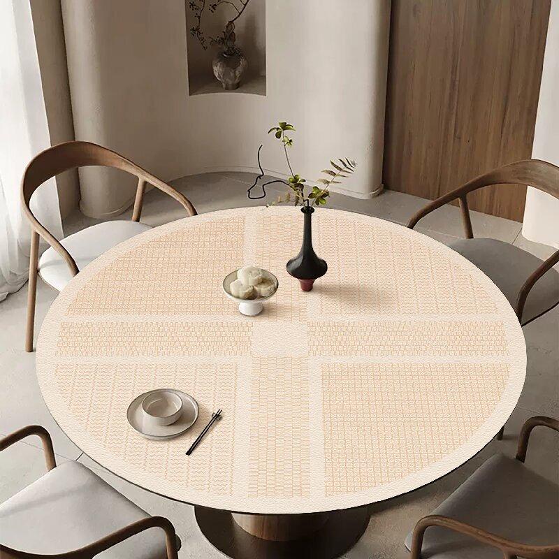 

ZISIZ Round Double-Sided Leather Table Mat