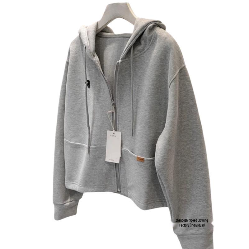 Jimo Women's Petite Cardigan: Versatile Spring/Autumn Stylish Sweatshirt Jacket