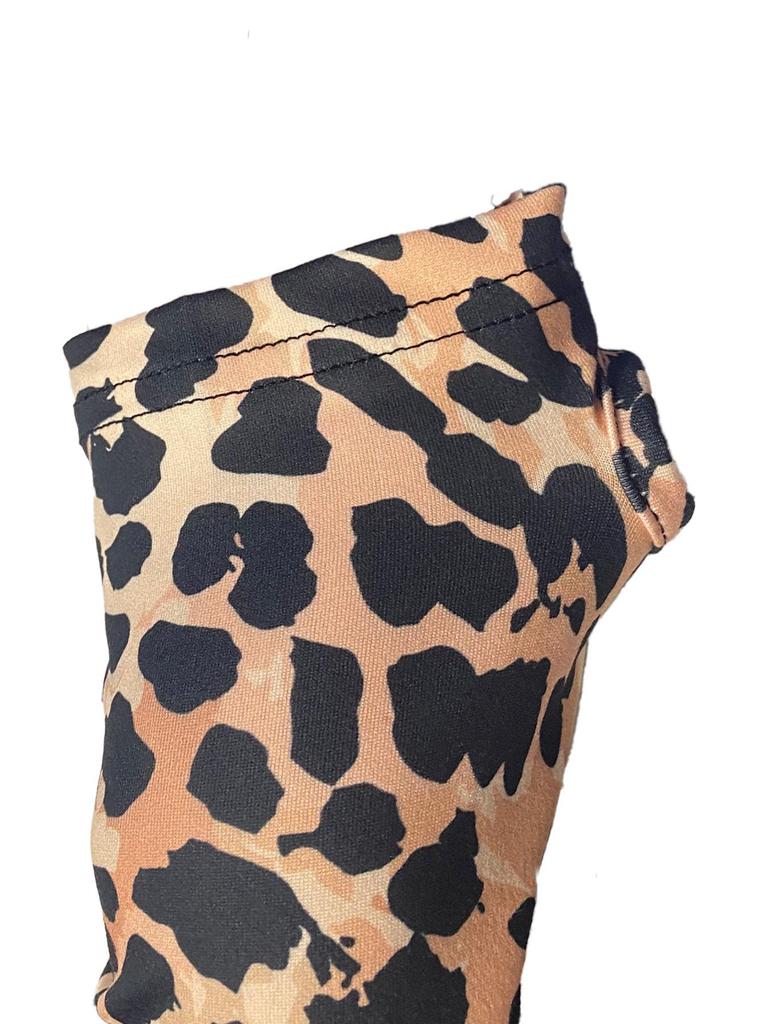2024 Leopard Print Sexy Zipper Bodysuit - Women's Long-Sleeve