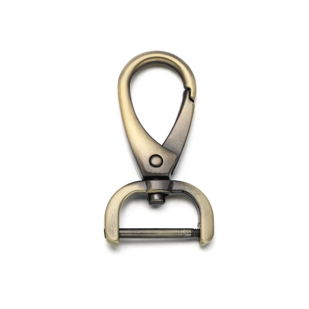 16mm/20mm/26mm Metal Belt Keychain Trigger Clips Pet Leash Hooks Detachable Snap Hook Leather Strap Buckles