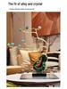 Elegante Ornamento a Zucca di Cristallo per Soggiorno, Ingresso, Mobile da Vino o TV - Decorazione Lussuosa e Regalo Perfetto per l'Inaugurazione della Casa