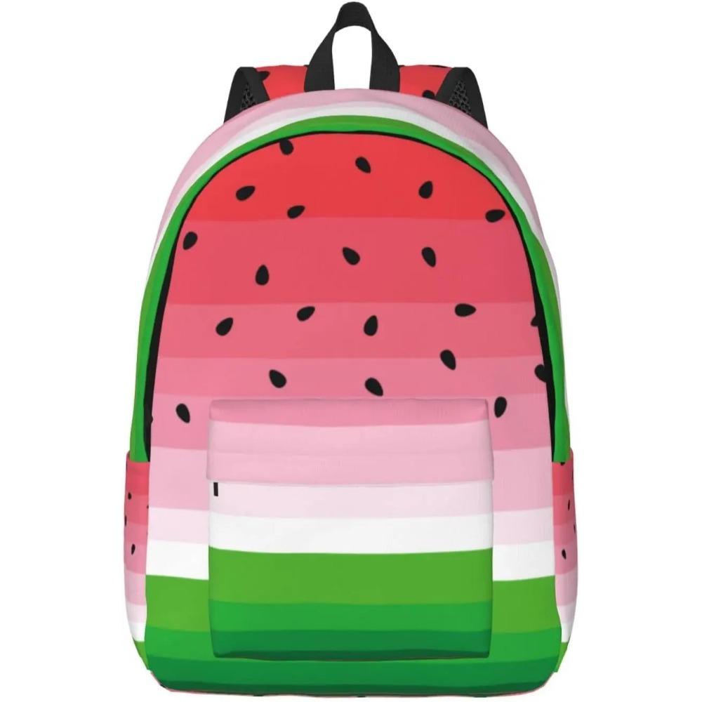 Einfacher Schwarz-Weiß karierter Rucksack Leichte Leinwand-Schultasche für Mädchen Jungen