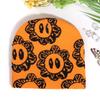Warm Knitted Fashion Hat With Flower Embroidery Design For Daily Cold Season