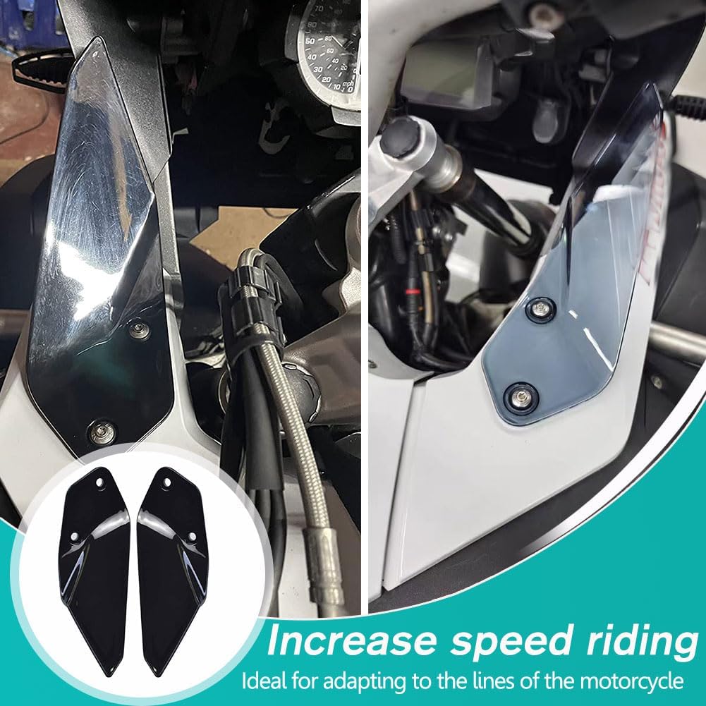 Motorrad Seitenscheibe Windschutz Seitenverkleidung Deflektor Luftstrom Handschutz Protektor passend für B.M.W R1250 GS Adv 2019-2022 R1200 GS Adv 2014-2020
