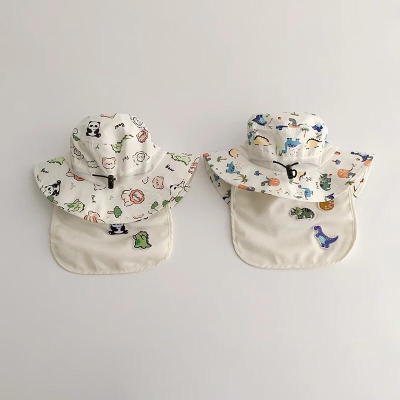 Children s Cartoon Wide Brim Beach Sun Hat