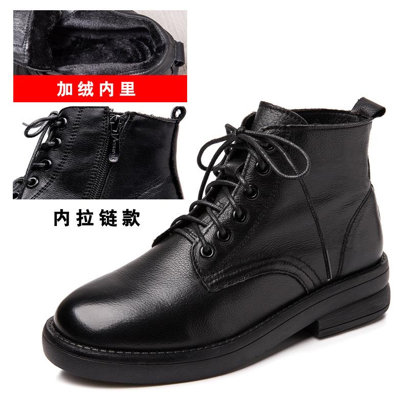 

2025 осень и зима новая кожа ретро колледж стиль ботинки Мартин шнуровка низкий голенище повседневные короткие ботинки тонкие ботинки дети 40