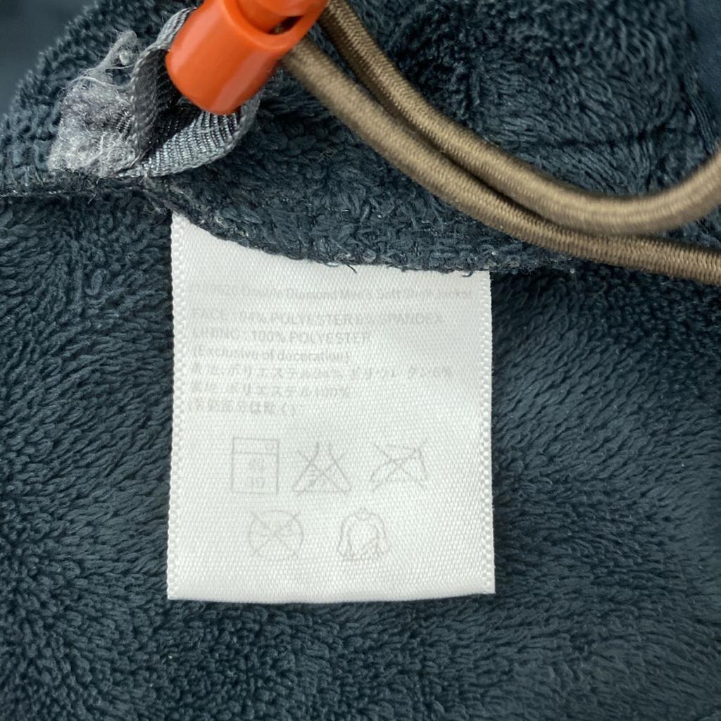 BLACK DIAMOND Logo embroidery Zip jacket M Beige Back fleece Men's Used